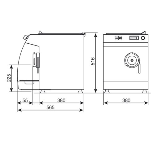 چرخ گوشت رومیزی مینروا مدل C/E W22 - تصویر 2